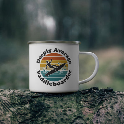 Deeply Average Paddleboarder  Enamel Mug