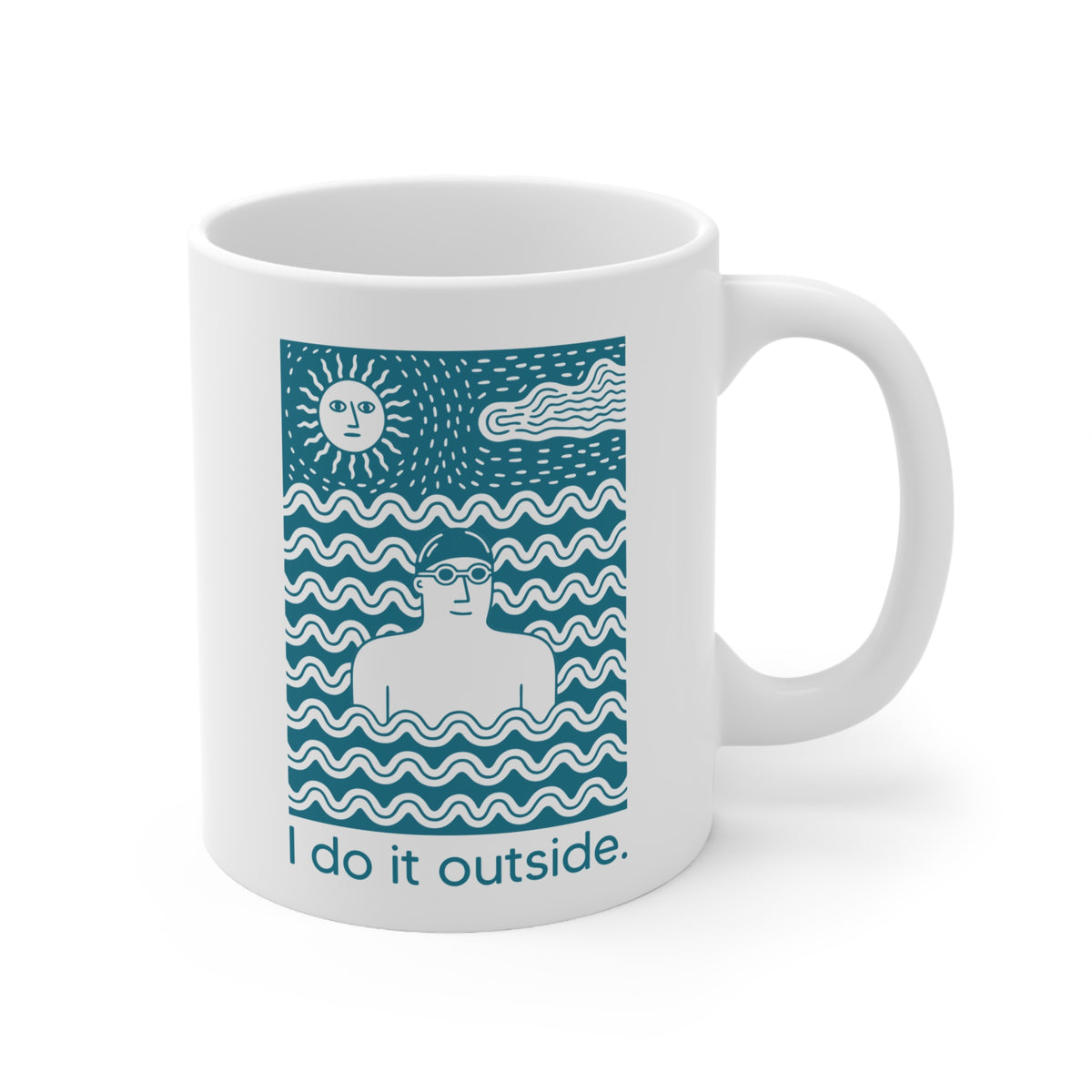 I Do It Outside -  man Mug
