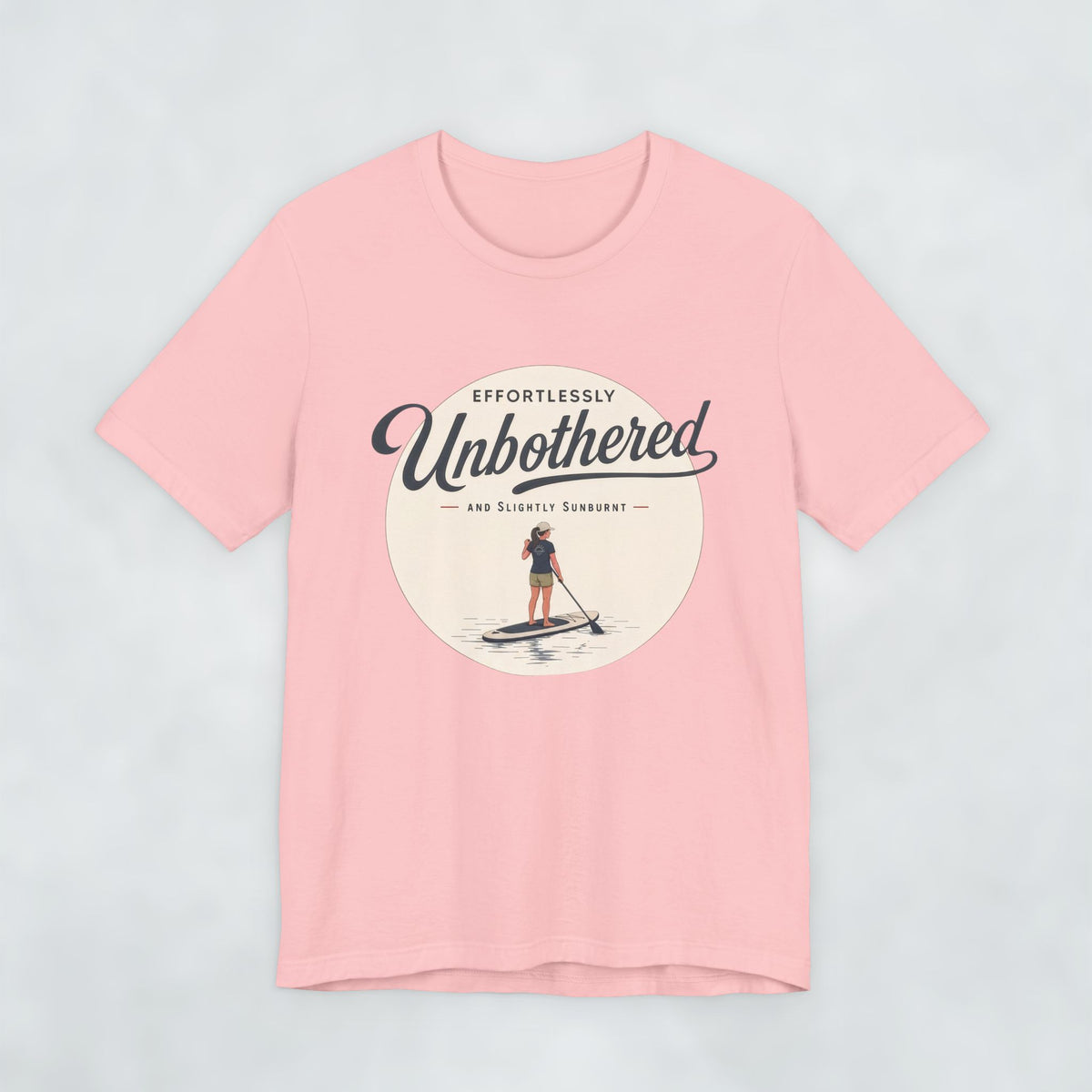 Effortlessly Unbothered Female Paddleboarder