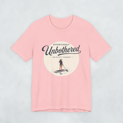 Effortlessly Unbothered Female Paddleboarder