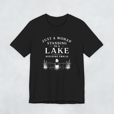 Just A Woman Standing In A Lake