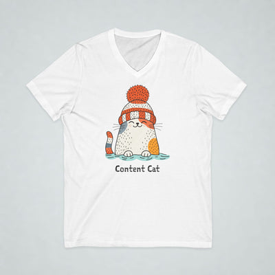 Content Cat Wild Swim V-Neck Tee