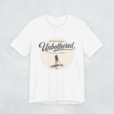 Effortlessly Unbothered Female Paddleboarder
