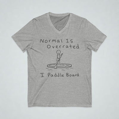 Normal Is Overrated Paddleboard Short Sleeve V-Neck Tee