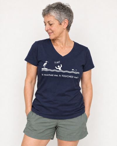 Touched Me Short Sleeve V-Neck Tee