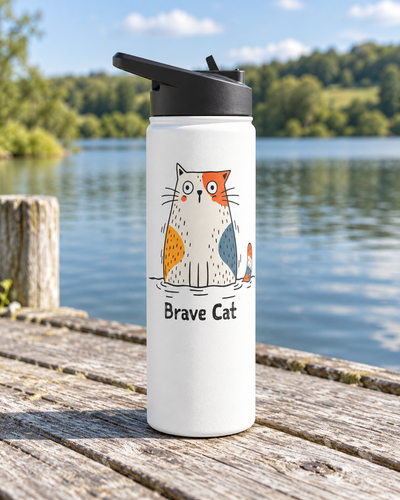 Brave Cat Wild Swim Insulated Bottle