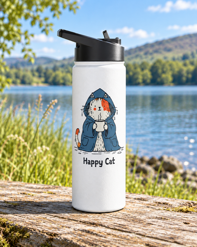 Happy Cat Wild Swim Insulated Bottle