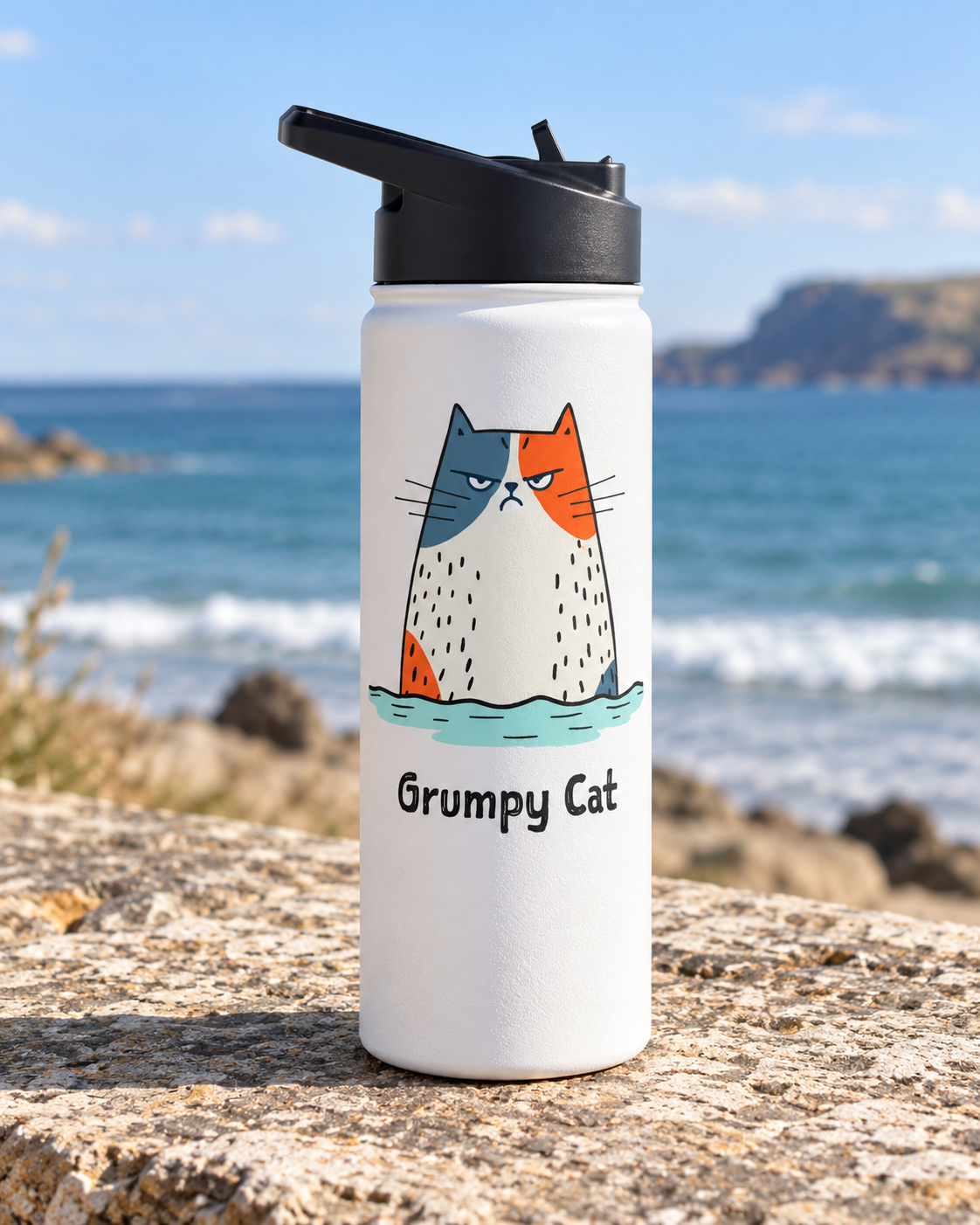 Grumpy Cat Wild Swim Insulated Bottle