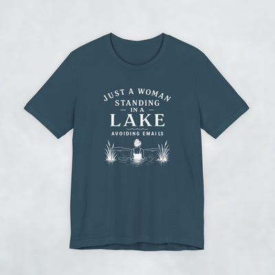 Just A Woman Standing In A Lake