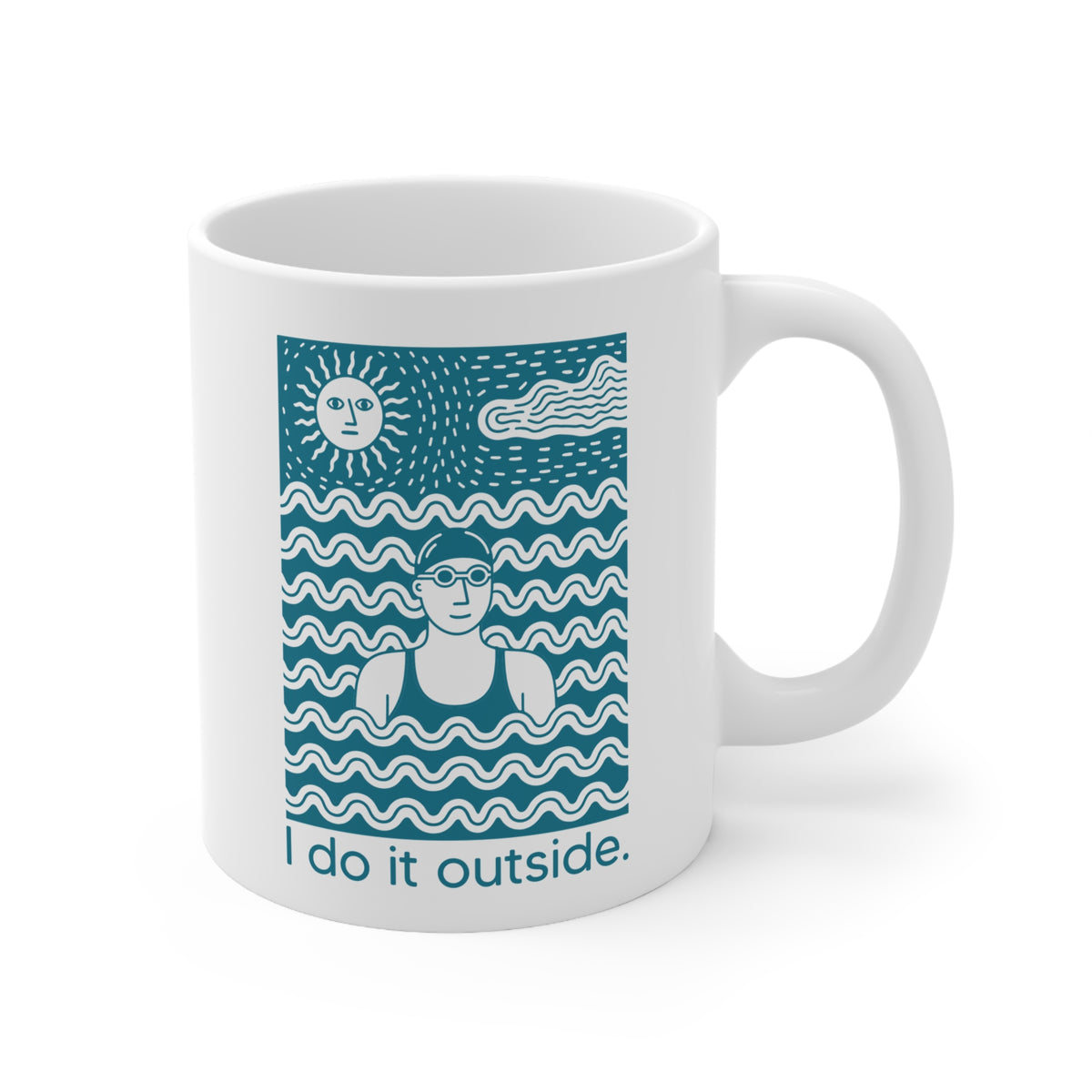 I Do It Outside woman Mug