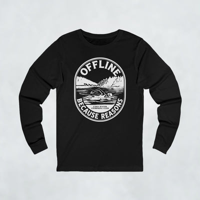 Offline Because Reasons Female Swimmer Long Sleeve T Shirt