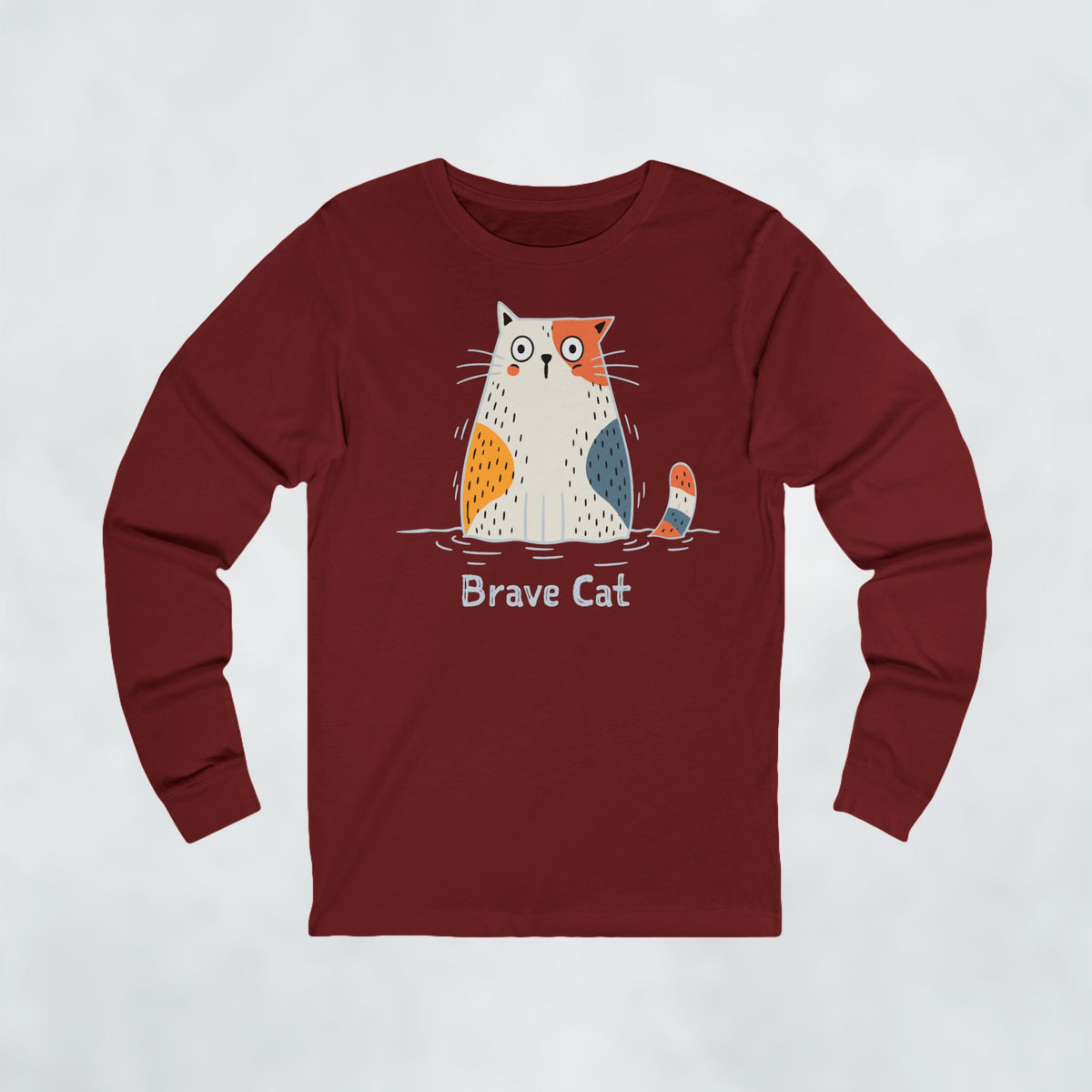 Brave Cat Wild Swim Long Sleeve Tee