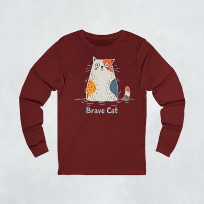 Brave Cat Wild Swim Long Sleeve Tee