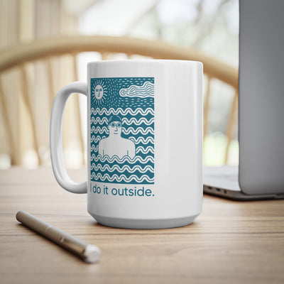 I Do It Outside -  man Mug