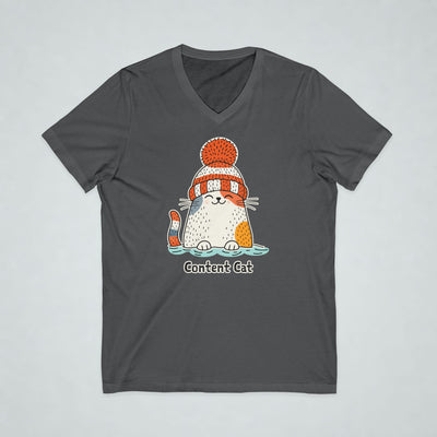 Content Cat Wild Swim V-Neck Tee