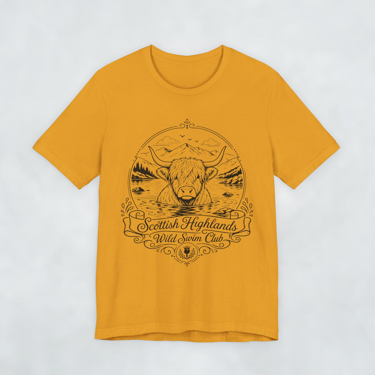 Scottish Highlands Wild Swim Club t shirt