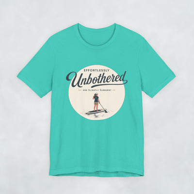 Effortlessly Unbothered Female Paddleboarder