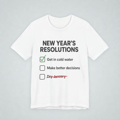 New Years Resolutions Wild Swim T Shirt