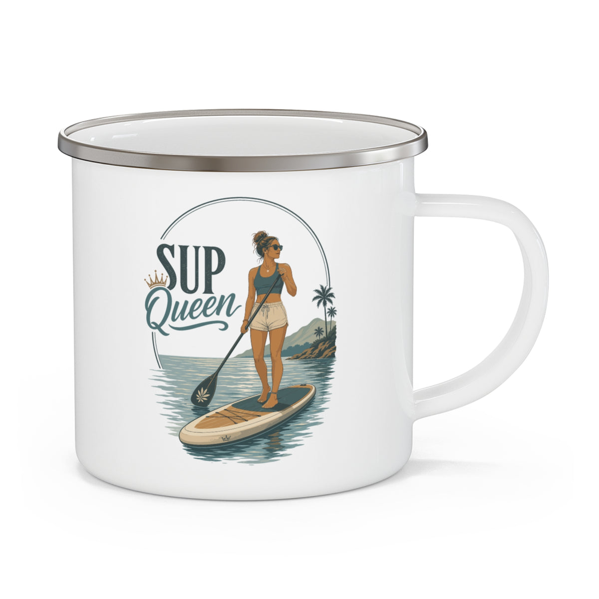 SUP Queen Enamel Mug