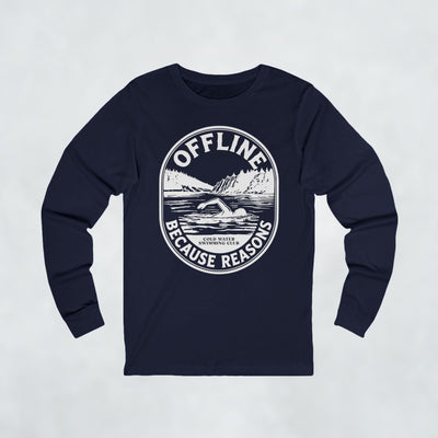 Offline Because Reasons Male Swimmer Long Sleeve T Shirt