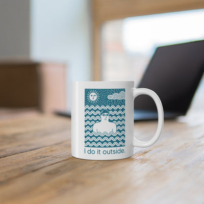 I Do It Outside -  man Mug
