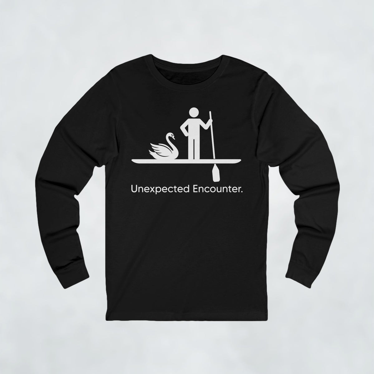 Unexpected Swan Encounter Long Sleeve T Shirt