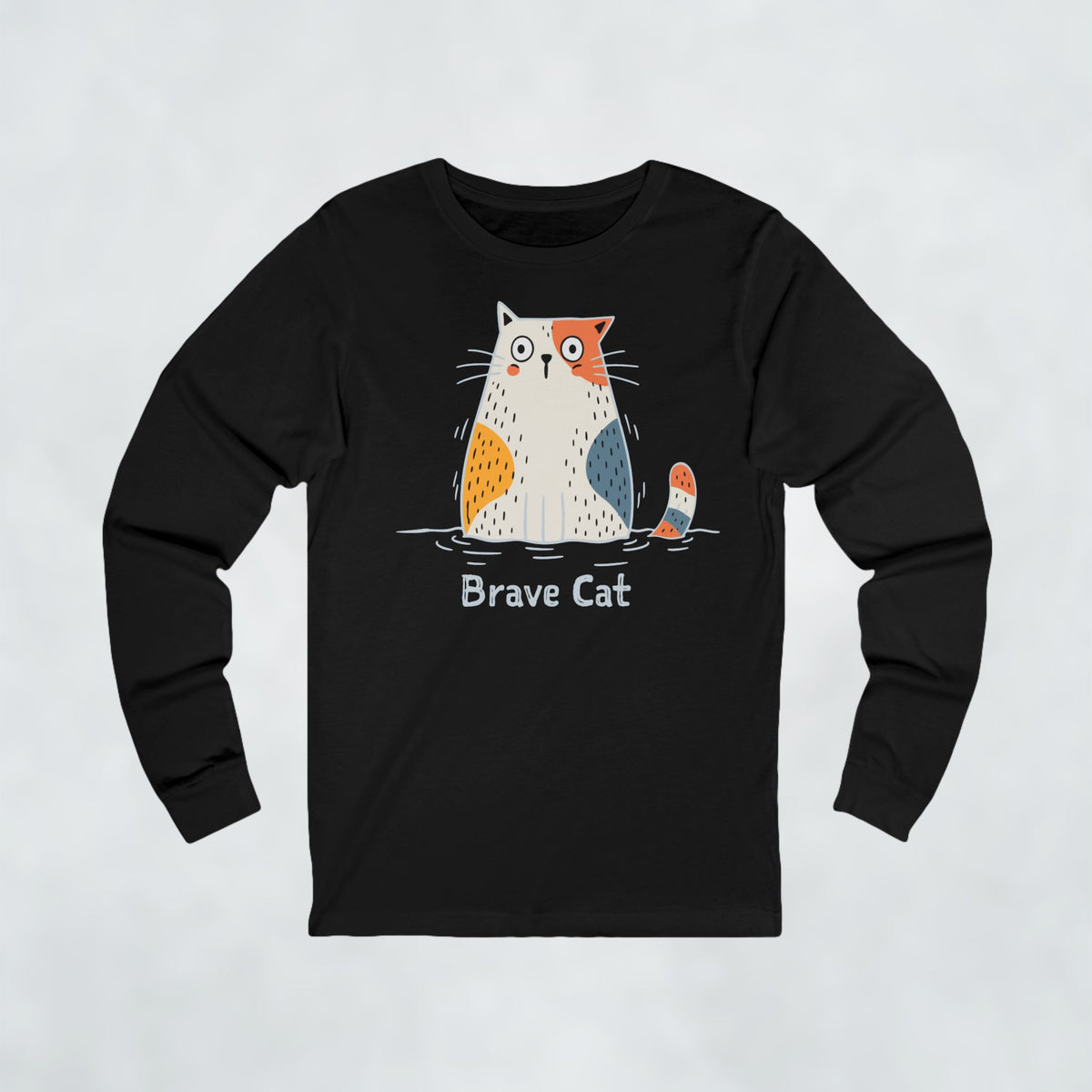 Brave Cat Wild Swim Long Sleeve Tee
