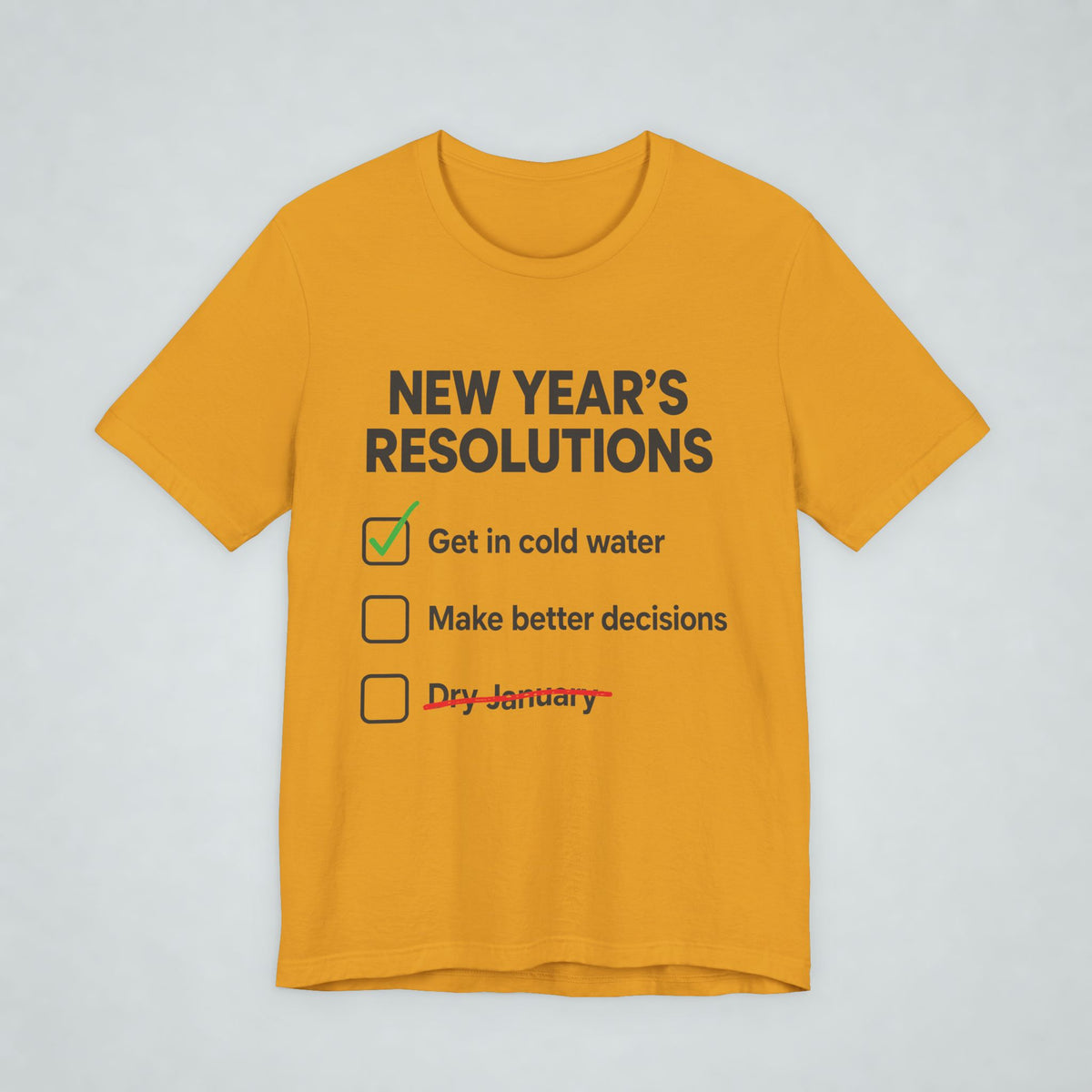 New Years Resolutions Wild Swim T Shirt
