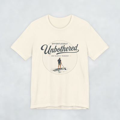 Effortlessly Unbothered Male Paddleboarder