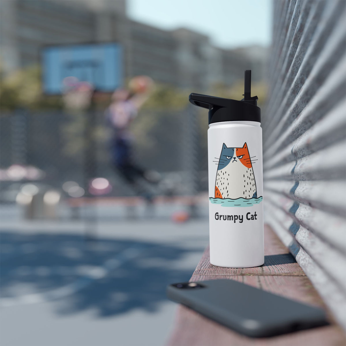 Grumpy Cat Wild Swim Insulated Bottle