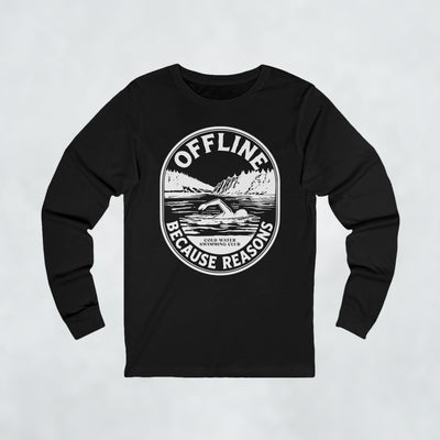 Offline Because Reasons Male Swimmer Long Sleeve T Shirt