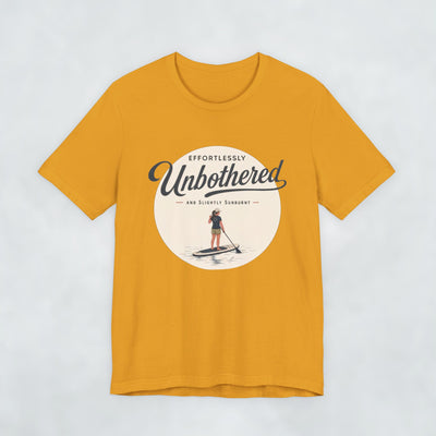 Effortlessly Unbothered Female Paddleboarder