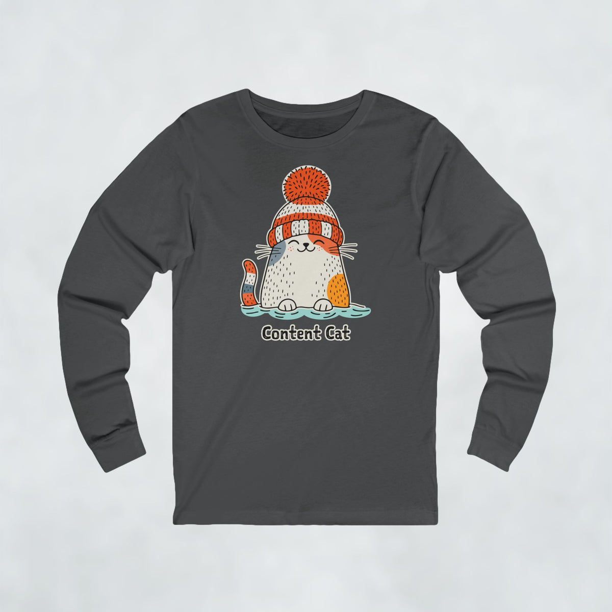 Content Cat Wild Swim Long Sleeve Tee
