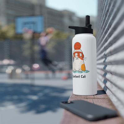Content Cat Wild Swim Insulated Bottle