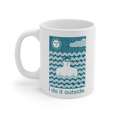 I Do It Outside -  man Mug