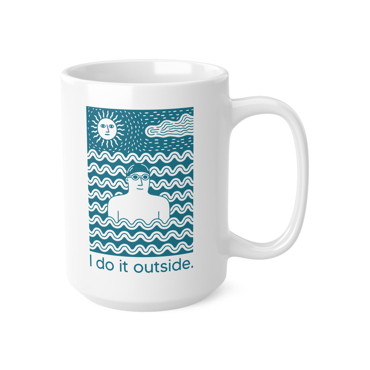 I Do It Outside -  man Mug
