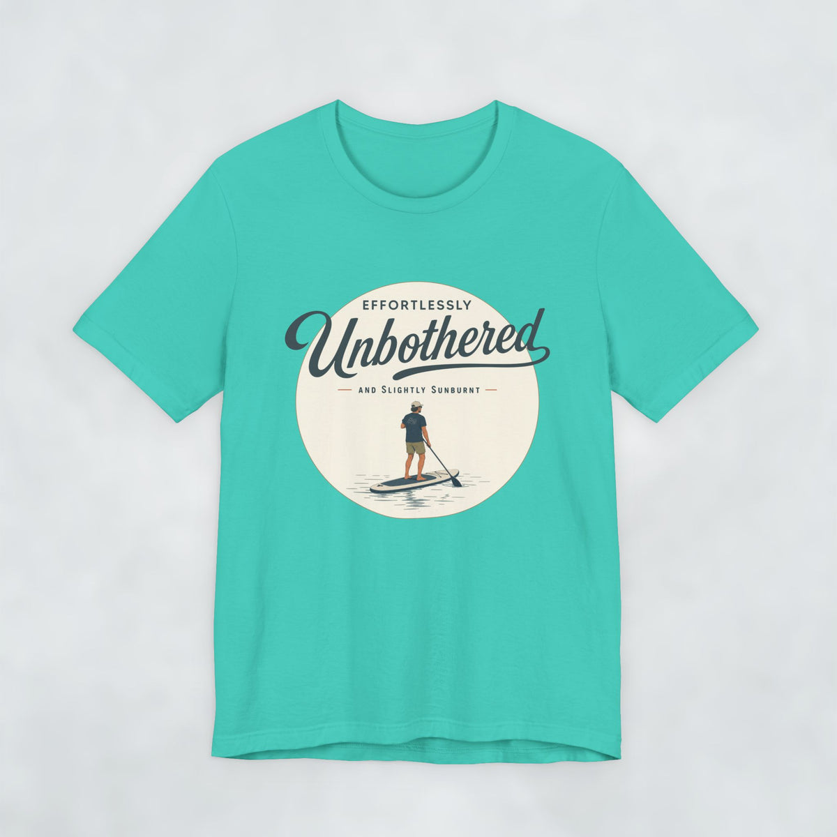 Effortlessly Unbothered Male Paddleboarder