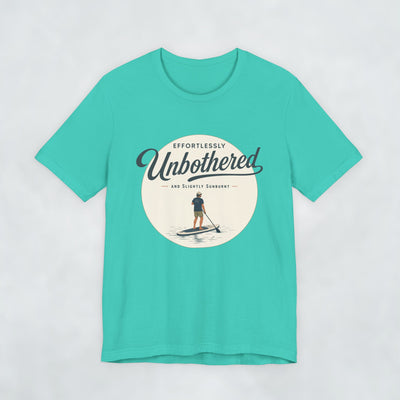 Effortlessly Unbothered Male Paddleboarder