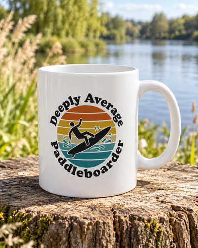 Deeply Average Paddleboarder mug