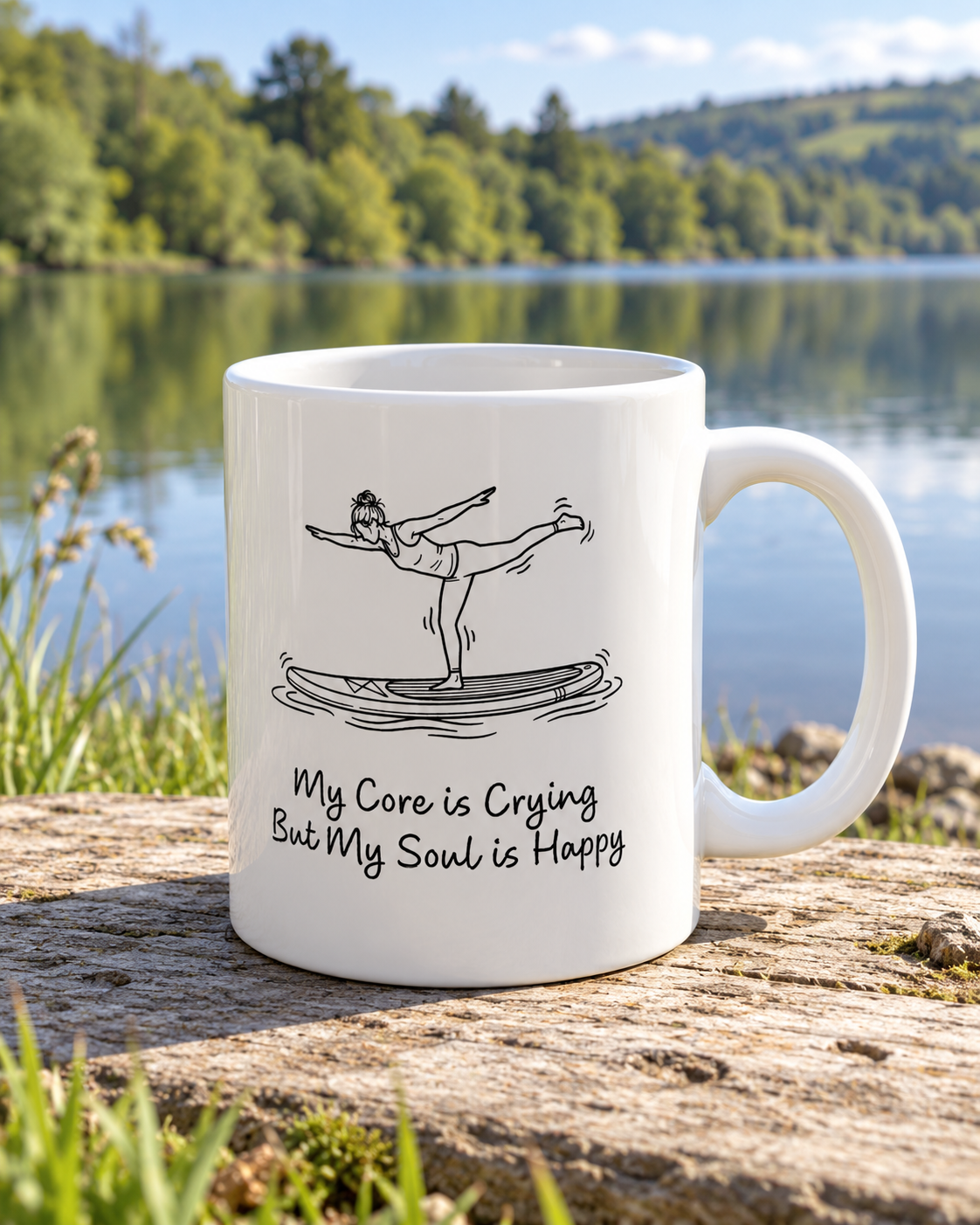 My Core is Crying But My Soul Is Happy Ceramic Mug
