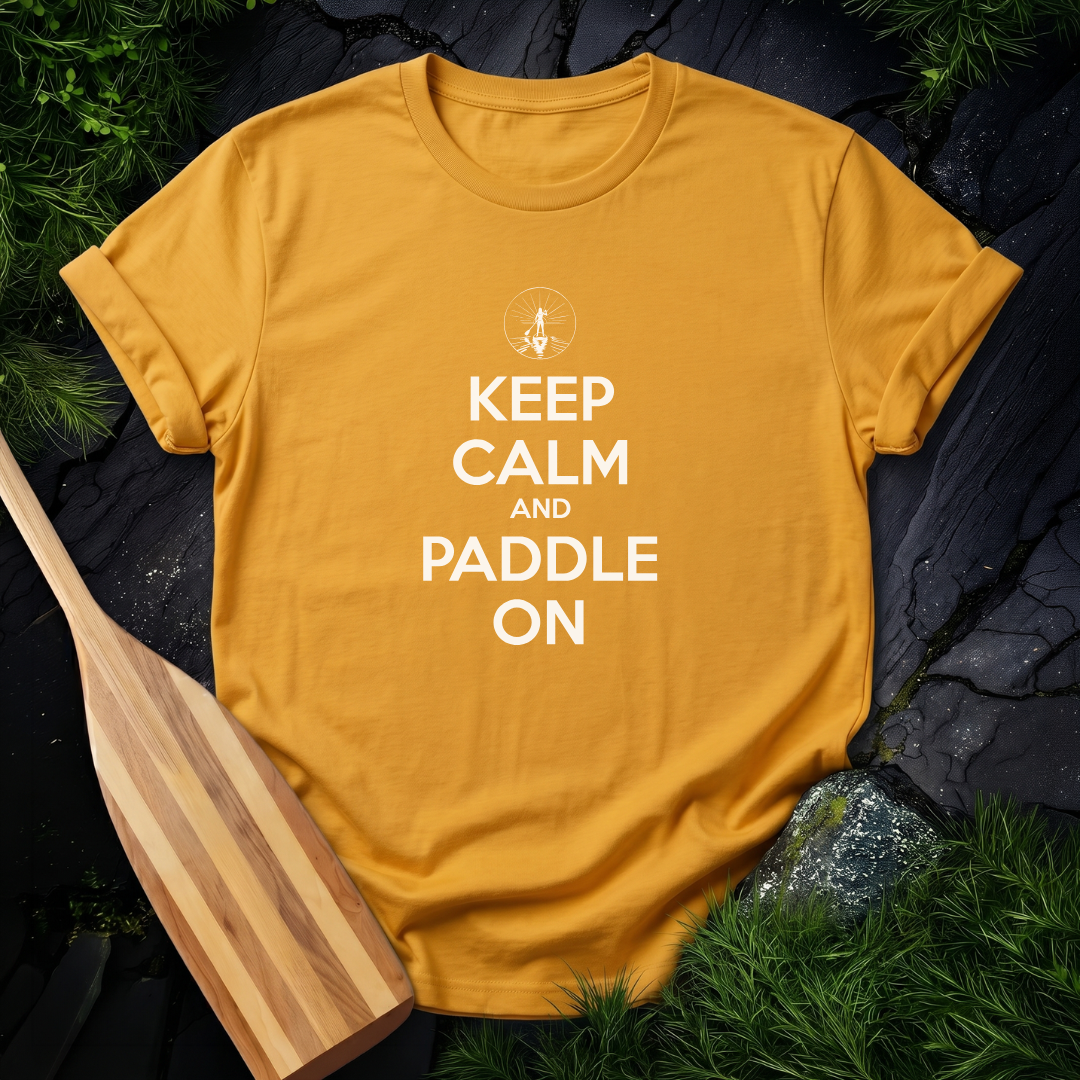 Keep Calm and Paddle On - Female Paddleboarder