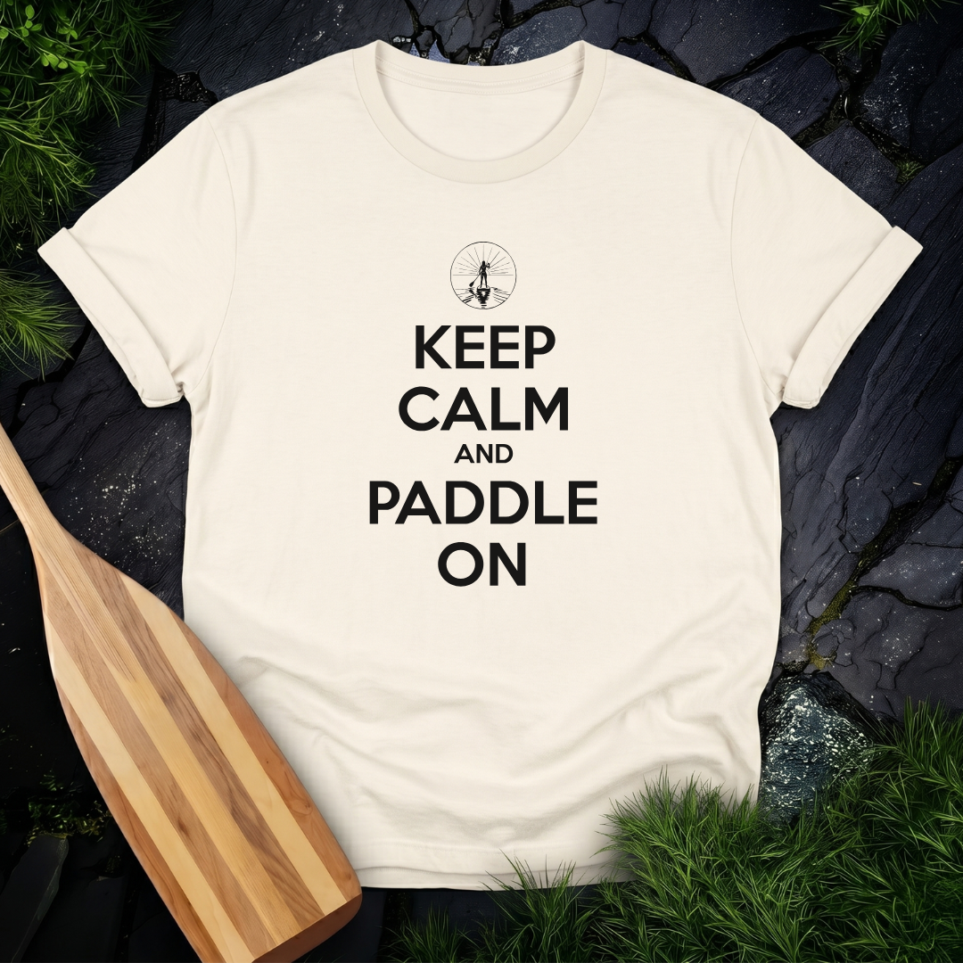 Keep Calm and Paddle On - Female Paddleboarder