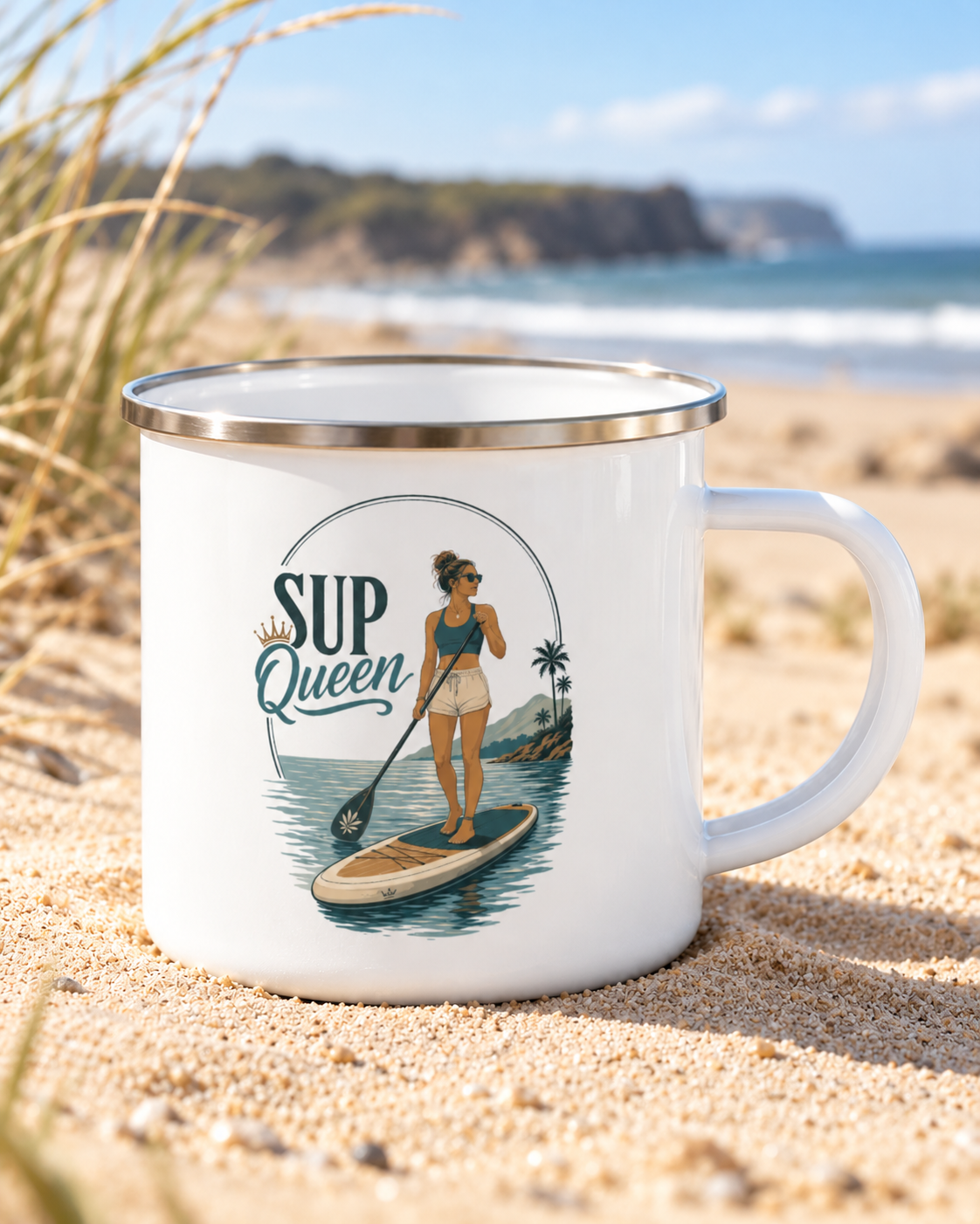 SUP Queen Enamel Mug